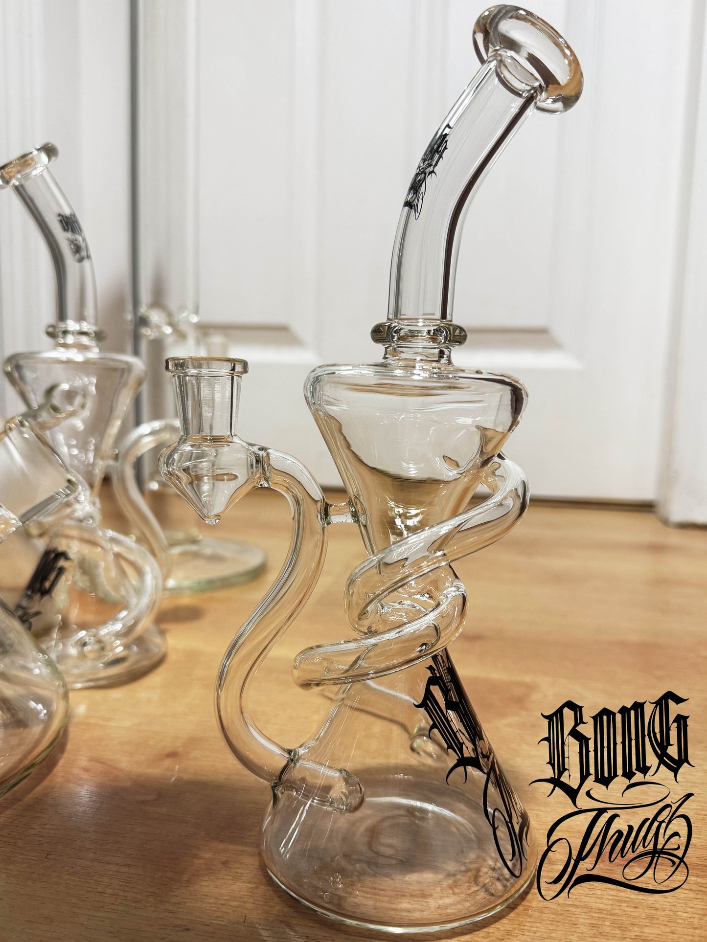 BONGTHUG BONG THUG swirl RIG GLASS concentrate DAB 10inch (25.5CM) 14mm * NORMAL thick *