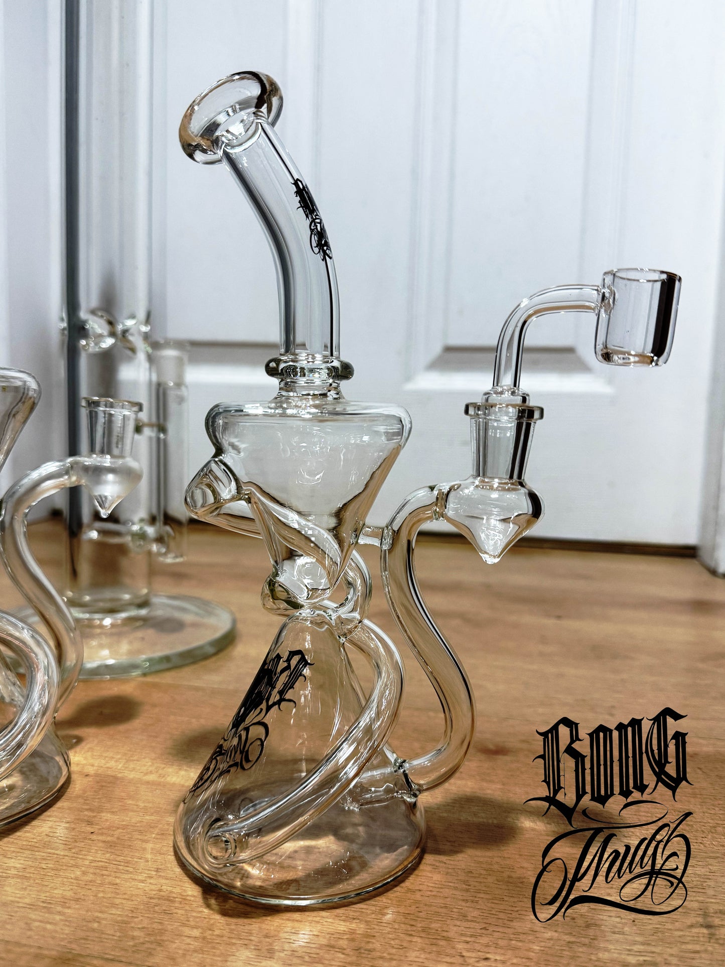 * Limited Edition LOGO* BONGTHUG BONG THUG swirl RIG GLASS concentrate DAB 10inch (25.5CM) 14mm * NORMAL thick *