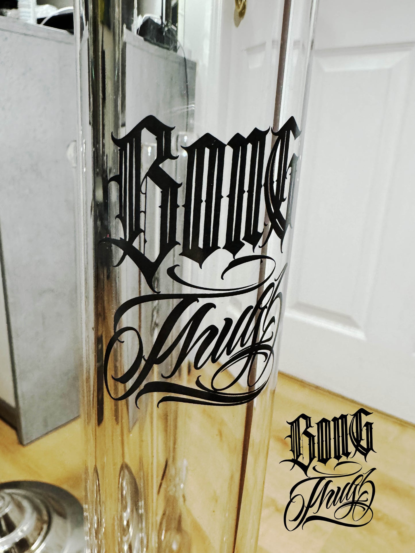 * Limited Edition LOGO* BONGTHUG BONG THUG GLASS weed ganja 23.2 INCH (59CM)*9mm SUPER thick*