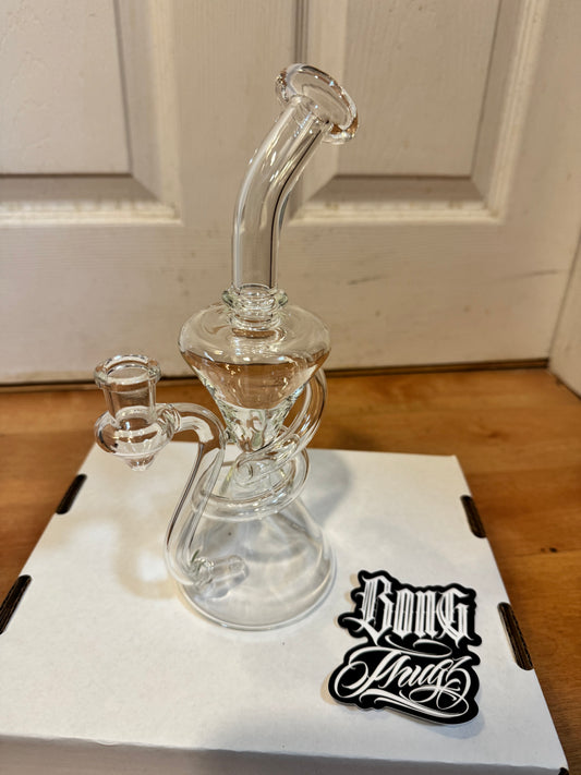 BONGTHUG BONG THUG swirl RIG GLASS concentrate DAB 10inch （25.5CM） 14mm * NORMAL thick *