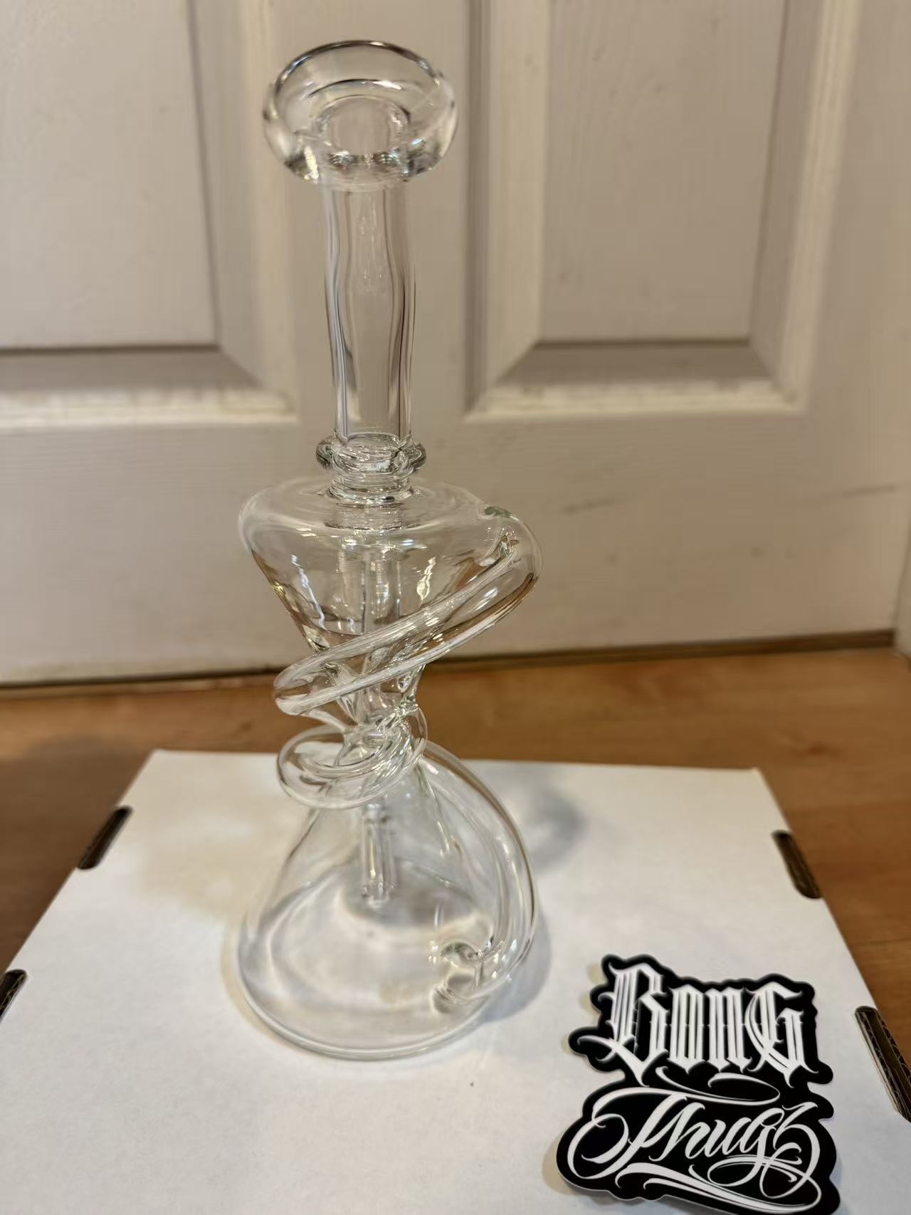 BONGTHUG BONG THUG swirl RIG GLASS concentrate DAB 10inch （25.5CM） 14mm * NORMAL thick *