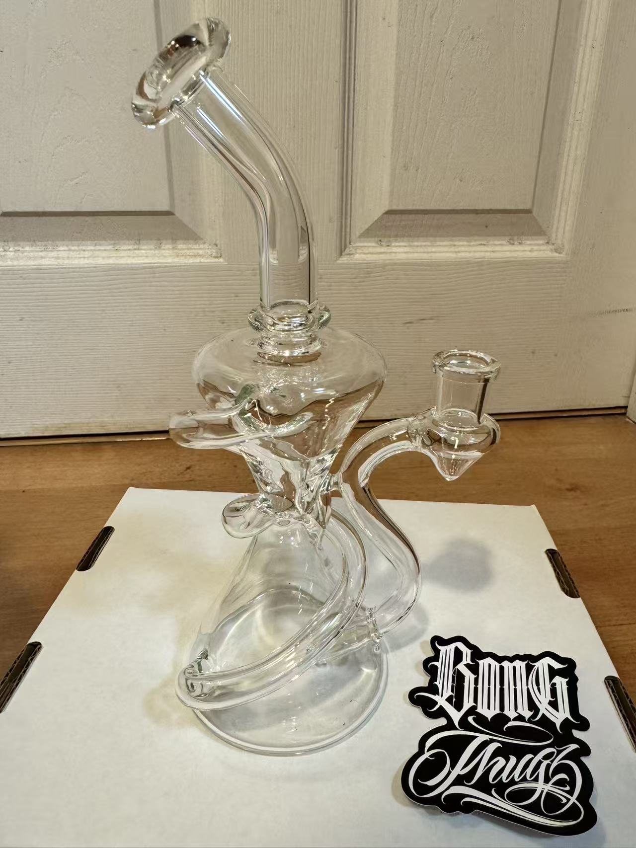 BONGTHUG BONG THUG swirl RIG GLASS concentrate DAB 10inch （25.5CM） 14mm * NORMAL thick *