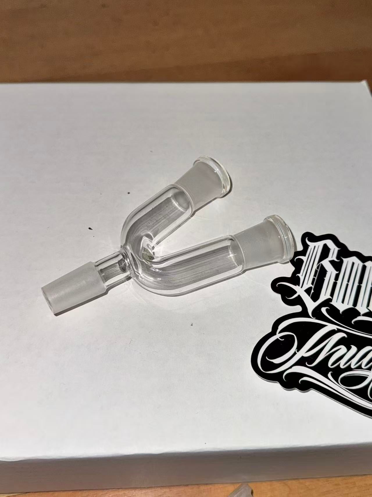BONGTHUG BONG THUG  GLASS  Adaptor concentrate DAB Bowl 14mm to double 14mm
