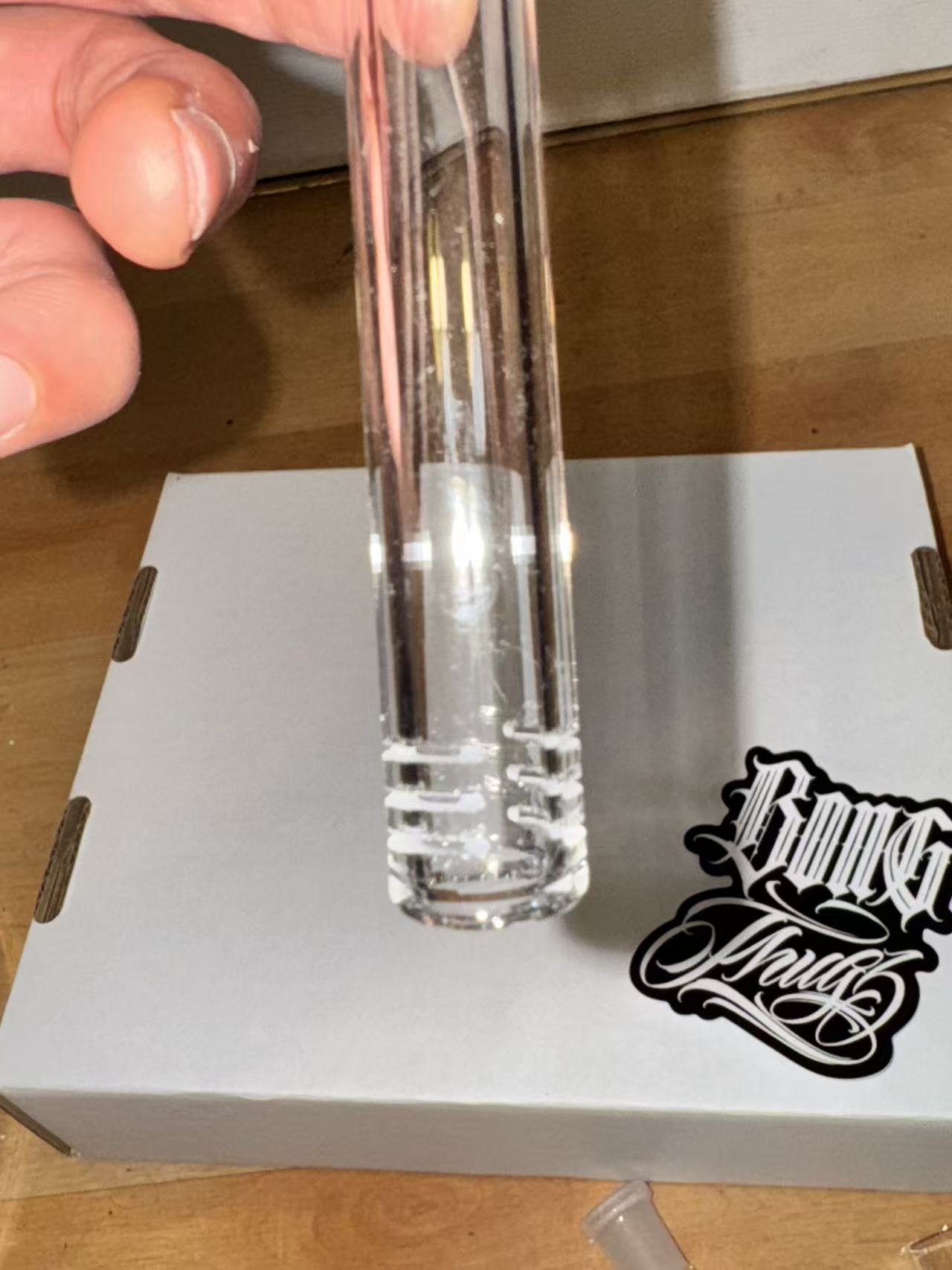 BONGTHUG BONG THUG  GLASS  downstem 14mm/17cm super long
