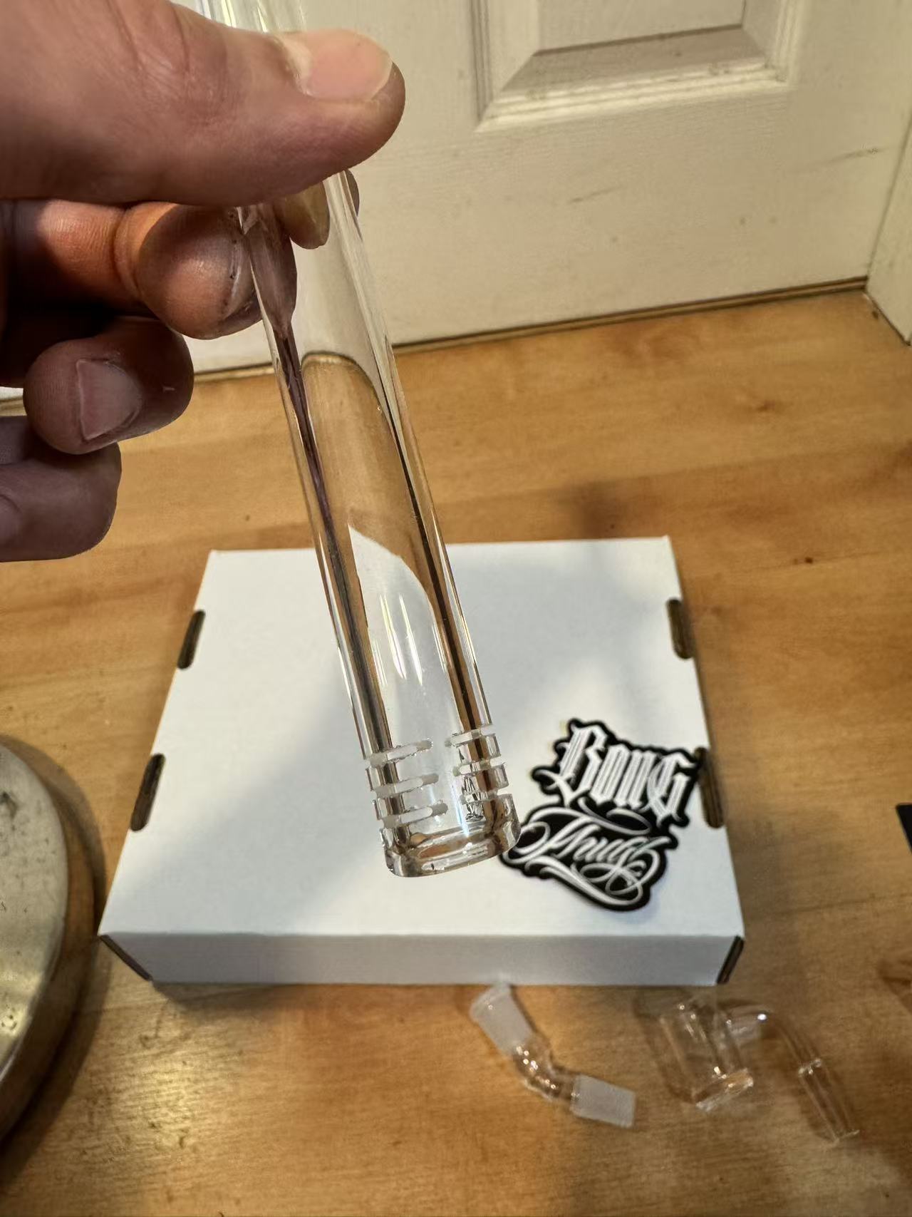 BONGTHUG BONG THUG  GLASS  downstem 14mm/17cm super long