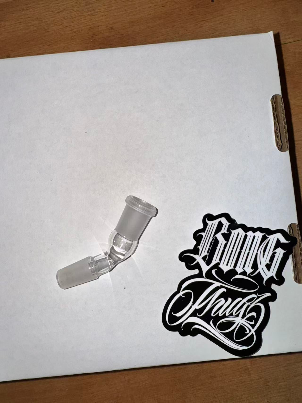 BONGTHUG BONG THUG  GLASS   45 degrees  Adaptor concentrate DAB Bowl 14mm