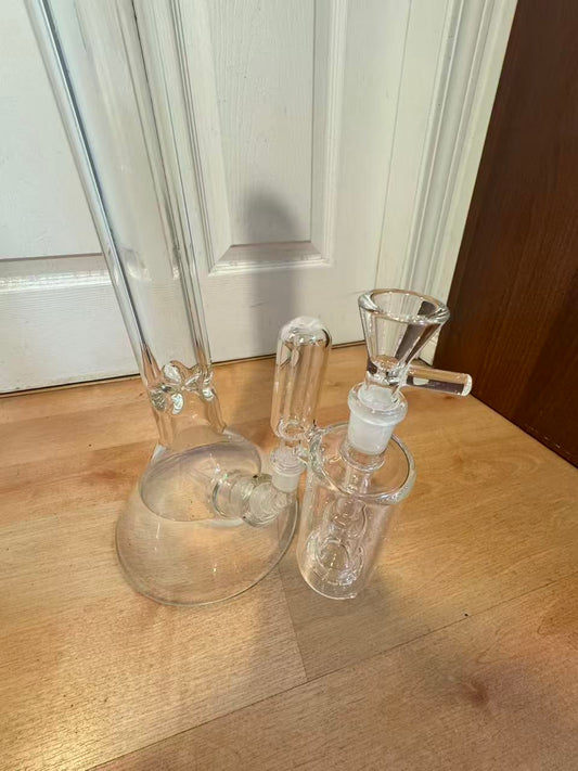 * Limited Edition LOGO* BONGTHUG BONG THUG  GLASS combo  23.2 INCH （59CM）*9mm SUPER thick*