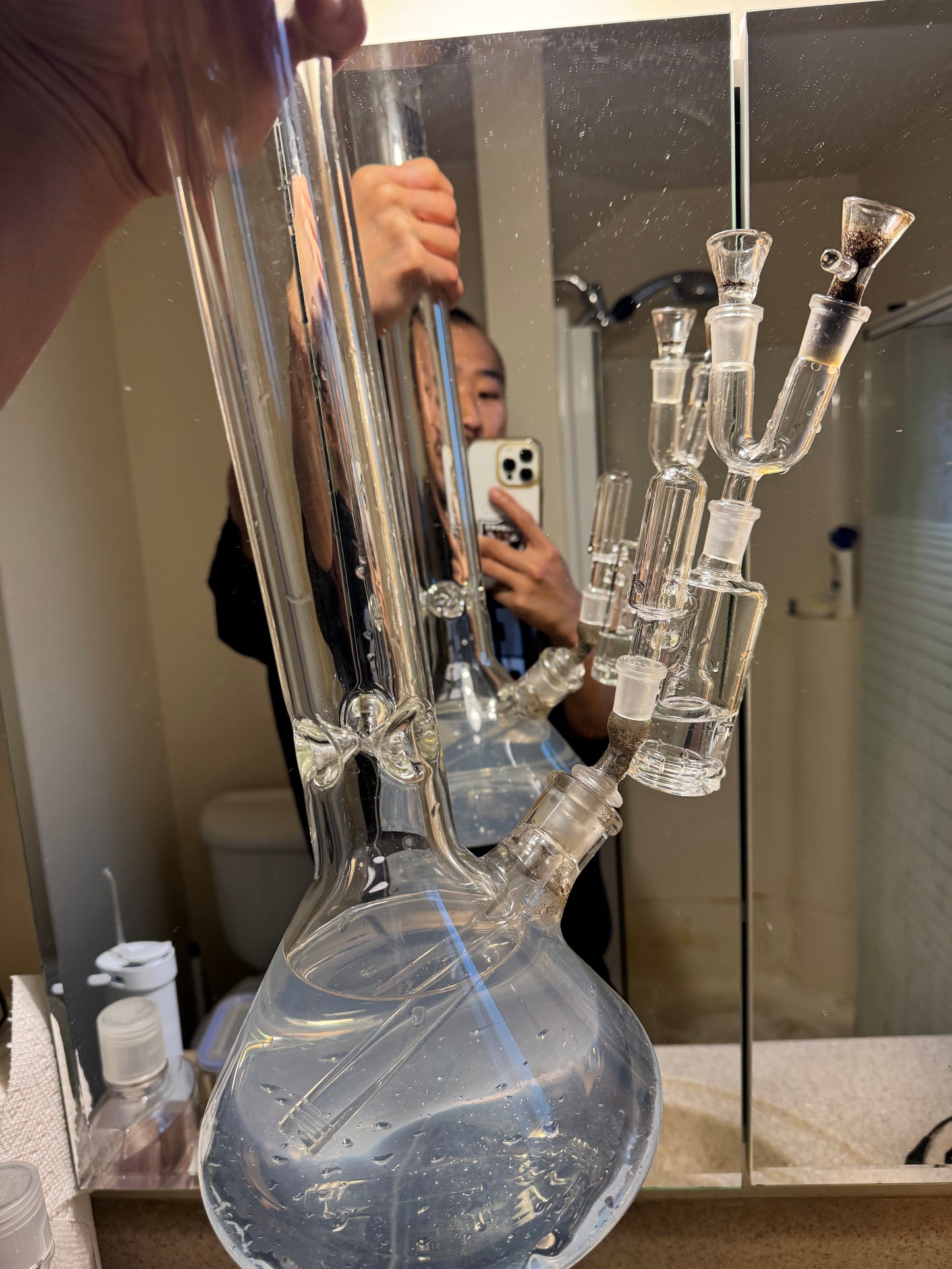 BONGTHUG BONG THUG  GLASS  Adaptor concentrate DAB Bowl 14mm to double 14mm